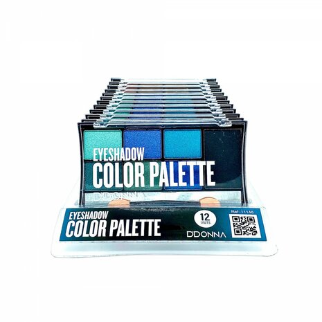 DDonna - Color Palette Oogschaduw - Planet Azul - Blauw/Zwart voorkant