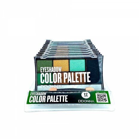 DDonna - Color Palette Oogschaduw - Planet Verde - Groen/Goud/Bruin/Zwart voorkant