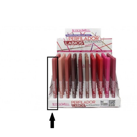 Leticia Well - Perfect Nude lippotlood en oogpotlood draaibaar zacht / Automatic Eyeliner Lipliner Soft - Nummer 33379 - 1 stuk