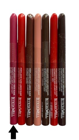 Leticia Well - Roze/Light Pink lippotlood en oogpotlood draaibaar zacht / Automatic Eyeliner Lipliner Soft - Nummer 33317 - 1 s