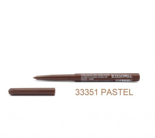 Leticia Well - Licht Bruin/Cake lippotlood en oogpotlood draaibaar zacht / Automatic Eyeliner Lipliner Soft - Nummer 33351 - 1 