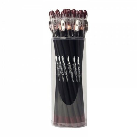 Lovely Pop Cosmetics - Extra lang oogpotlood en lippotlood met puntenslijper - Natuurlijk bruin / Eye & Lip Liner - Natural