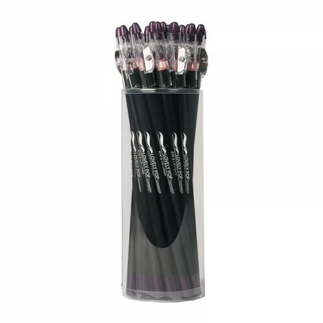 Lovely Pop Cosmetics - Extra lang oogpotlood en lippotlood met puntenslijper - Aubergine-Donker paars / Eye & Lip Liner - n