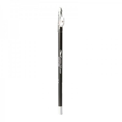 Lovely Pop Cosmetics - Extra lang oogpotlood en lippotlood met puntenslijper - Zilver / Eye & Lip Liner - Silver-Argent - n