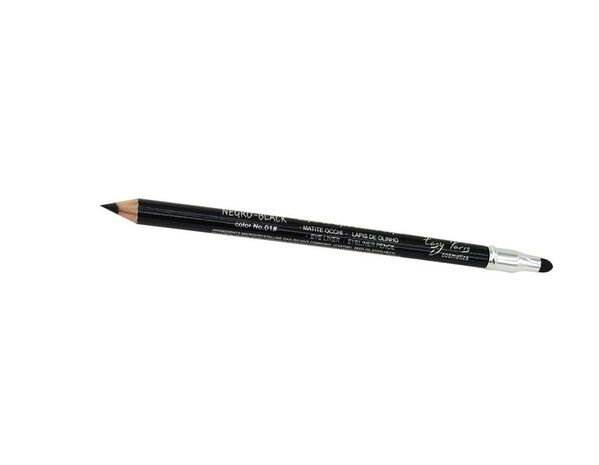 Easy Paris - Oogpotlood en Lippotlood - Extra Waterproof - Zwart - Met puntenslijper en smudger/vervager - Nummer 001