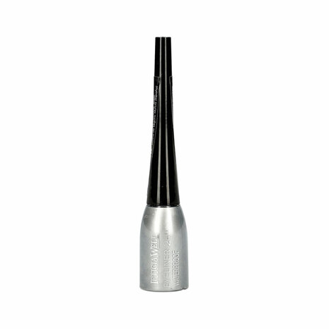 Leticia Well - Vloeibare Eyeliner - NIET WATERPROOF - Zilver Grijs - Flacon met dun, lang kwastje en 4 gram inhoud - Nummer 11 