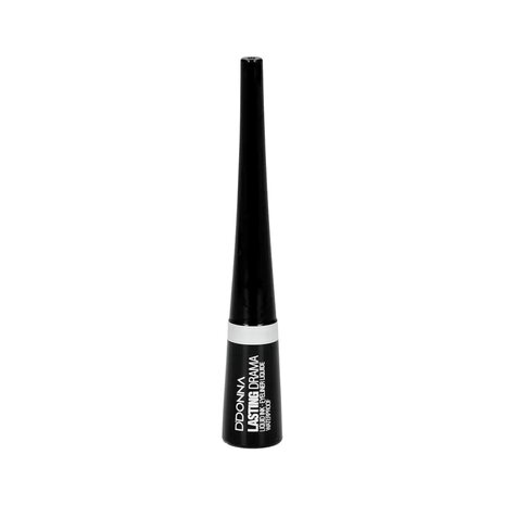 D'Donna - Vloeibare Eyeliner - Lasting Drama - Zwart - Waterproof - 1 flacon met 3 gram inhoud - In verpakking
