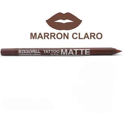 Leticia Well - Matte Tattoo Lippotlood / Lipliner - Bruin / Brown Sugar - Nummer 11657 - 1 stuks