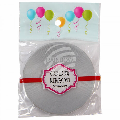 Color Ribbon zilvergrijs 1