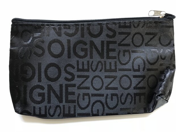 soigne zwart 2 origineel make-up tasje toilettasje bol.com