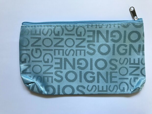 soigne lichtblauw 2 origineel make-up tasje toilettasje bol.com