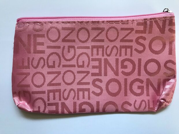 soigne lichtroze 2 origineel make-up tasje toilettasje bol.com