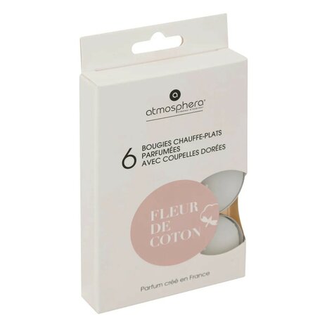 3560232652813 Atmosphera Createur d'Interieur Fleur de Coton Katoen Bloesem Katoenbloesem geur waxine lichtjes in doosje