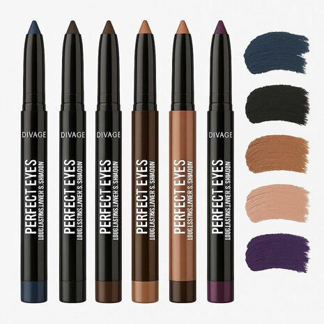 Divage Perfect Eyes Long Lasting Liner en Shadow Pearly Midnight Blue No. 02 3