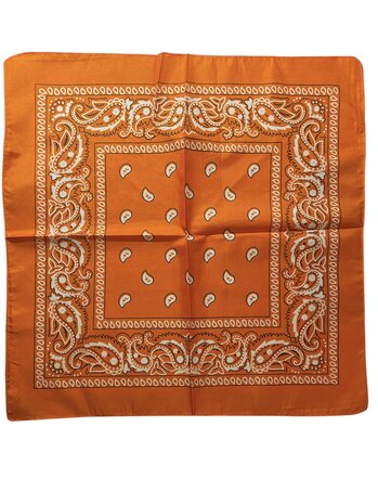 Oranje bandana zakdoek 2