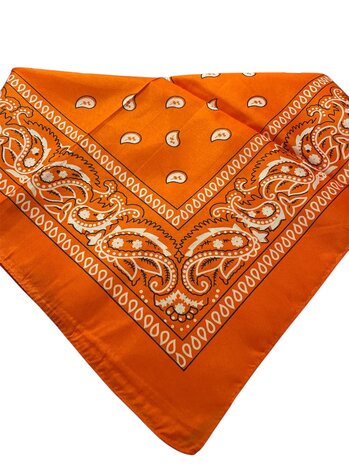 Oranje bandana zakdoek 1