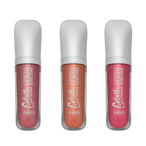 Glam of Sweden Diamond Lip Gloss Super Shine Toffe Diamond Kleuren