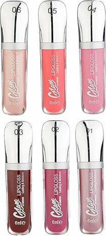 Glam of Sweden Glossy Shine Lip Gloss 06 Fair Pink Licht Roze - Kleuren