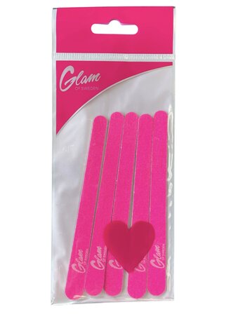 Glam of Sweden 5 Nagelvijlen Roze In Blisterverpakking