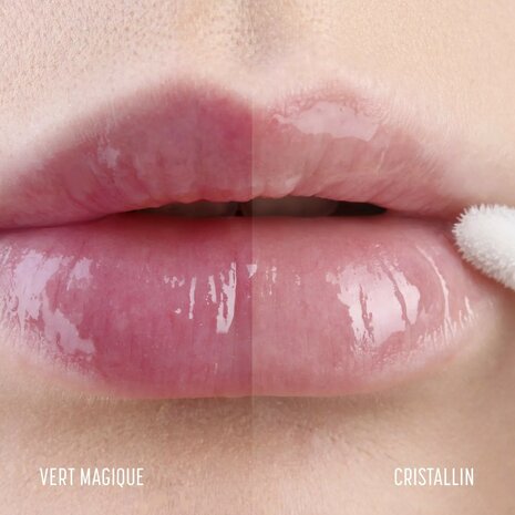 Belweder Vloeibare Lippenbalsem Liquid Lip Balm Aloe Vera Cristallin and Magical Green Op Model