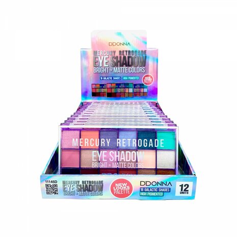 D'Donna Oogschaduw Mercury Retrogade Matte Bright Colors In Display