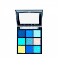D'Donna - 24K Diamonds Bright & Matte Oogschaduw - 9 Tinten blauw/bruin/geel - 1 Palette met 13 gram inhoud