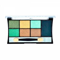 D'Donna - Color Palette Oogschaduw - Planet Verde - Groen/Goud/Bruin/Zwart - 1 doosje met applicator en spiegeltje