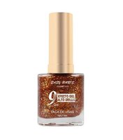 Easy Paris - Nagellak - Transparant met goud en multi gekleurde glitters - 1 flesje met 13 ml inhoud - Nummer 056