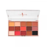 Lovely Pop Cosmetics - Oogschaduw Palette - 15 Tinten bruin/goud/beige/rood/zwart - 1 Doos met 21 gram inhoud - Afmeting doos: 16,2 x 8,3 centimeter - Nummer 04