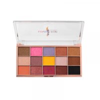 Lovely Pop Cosmetics - Oogschaduw Palette - 15 Tinten bruin/goud/kaki/roze/paars/beige/oker/zwart - 1 Doos met 21 gram inhoud - Afmeting doos: 16,2 x 8,3 centimeter - Nummer 05