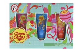 Chupa Chups - Hand & Nagel Crème - Hand it to you collection - 3 x 50 ml - Strawberry Swirl - Cool Cola -Tutti Frutti