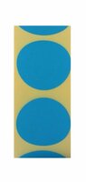25 Ronde Stickers - Mat Blauw - Sluitstickers - Sluitzegel - Etiket - Beschrijfbaar - Doorsnede 3 cm