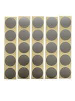 25 Mat Zilver Ronde Stickers - Sluitstickers - Sluitzegel - Etiket - Beschrijfbaar - Doorsnede 3 cm