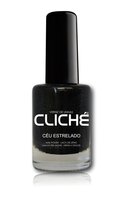 Cliché - Nagellak - Zwart Shimmer Mini Glitter - Sterrenhemel - Starry Sky - Céu Estrelado - 1 flesje met 11 ml inhoud - Nummer 154