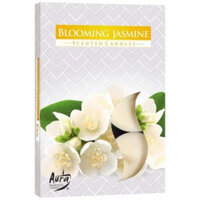 Aura - Geur Theelichtjes / Geurkaarsen / Geur Waxinelichtjes / Scented Candles - Bloeiende Jasmijn/Blooming Jasmin - 1 doosje met 6 waxinelichtjes