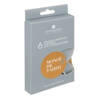 Atmosphera Createur D'Interieur - Geur Theelichtjes - Geurkaarsen - Waxinelichtjes - Geurende Theelichtkaarsen - Scented Tealight Candles - Monoï de Tahiti - 1 doosje met 6 waxinelichtjes