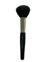 Titania - Zachte poederkwast van geitenhaar - Zwart / Zilverkleur - 17,3 cm. lang - 1 stuks in blisterverpakking