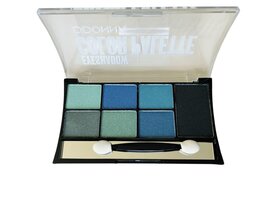 D'Donna - Color Palette Oogschaduw - Planet Azul - Blauw/Zwart - 1 doosje met applicator en spiegeltje