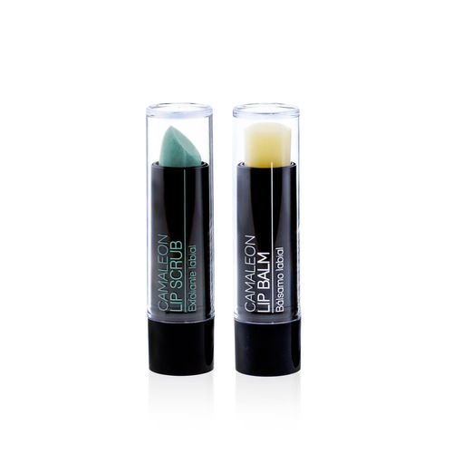 Camaleon Cosmetics - Lip Scrub en Lip Balm SPF15 - Lip Repair Kit - Meloen - In doosje verpakt