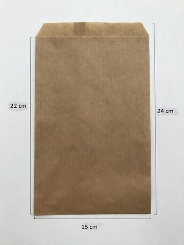 10 bruine papieren craft zakjes 15 x 24 centimeter