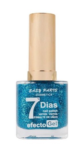 Easy Paris Cosmetics - Gel Effect Nagellak 13 ml. - 59 - transparant met blauwe glitters
